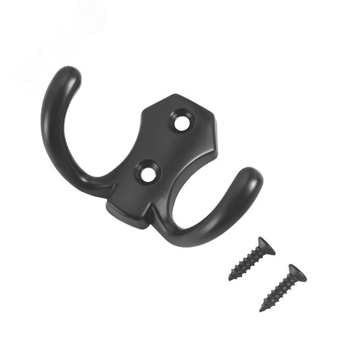 Крючок-вешалка StahlBuro 306 B BL матовый черный - фото 1