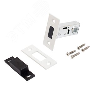 Изображение товара Защёлка АЛЛЮР АРТ L50-8M W матовый белый магнитная б/ручек (шт)