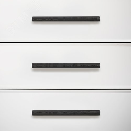 Ручка-скоба мебельная StahlBuro AP2315-128 2шт., BL матовый черный - фото 2