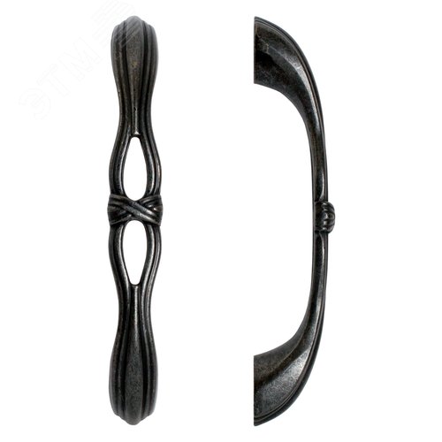 Ручка-скоба мебельная StahlBuro C2533-96 2шт., BL матовый черный - фото 2