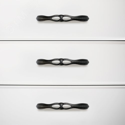 Ручка-скоба мебельная StahlBuro C2533-96 2шт., BL матовый черный - фото 3