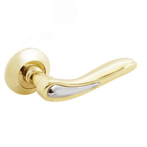 Изображение товара Ручка на квадратной накладке (комплект). АЛЛЮР А ТЛАЙЗА PB/CP (1862) золото (шт)