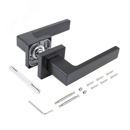 Комплект ручек СТАНДАРТ P72 BL матовый черный - фото 4