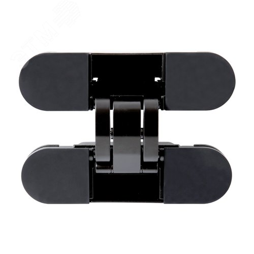 Петля дверная АЛЛЮР АРТ 110*30 3D матовый черный RAL 9005 - фото 1