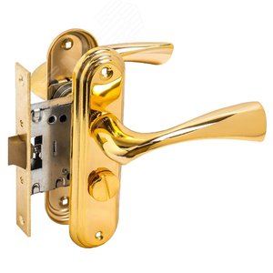 Изображение товара Защелка БУЛАТ ЗЩ1-Д03.05 (Л) НОМОС золото ЛЕВАЯ ВНУТР/ПРАВАЯ НАРУЖНЯЯ с фиксацией (шт)