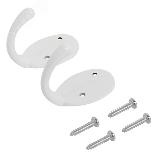 Крючок-вешалка  СТАНДАРТ 1089 WW матовый белый - фото 2