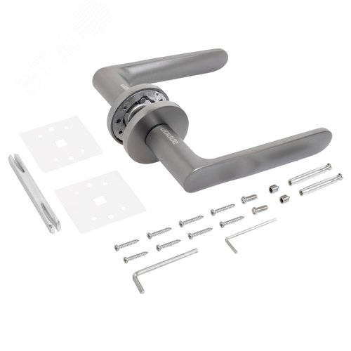 "Комплект ручек АЛЛЮР АРТ ""ДОНАТА"" MBN (9340) графит " - фото 2