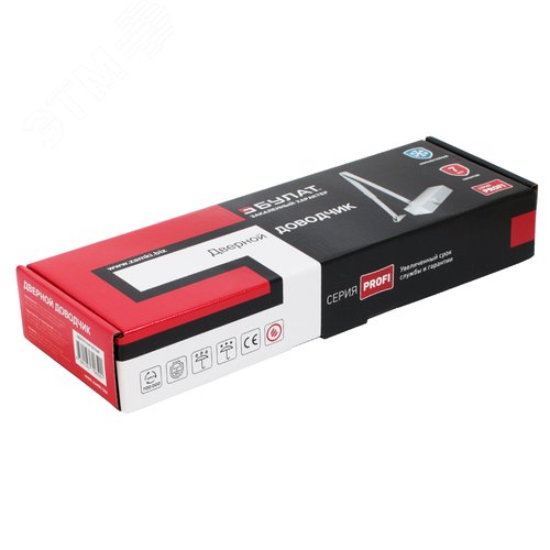 Доводчик дверной  БУЛАТ  PROFI ДД 802/5 B-W (25-120 кг) белый - фото 3