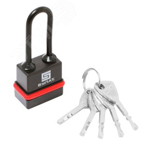 Изображение товара Замок навесной Булат ВС 3-Н35-01 ПЛ всепогодный 5кл. d=5мм (шт)