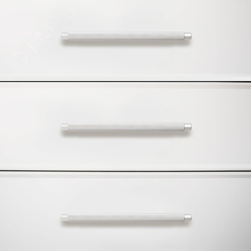 Ручка-скоба мебельная StahlBuro AP2308-128 2шт., W матовый белый хром - фото 6