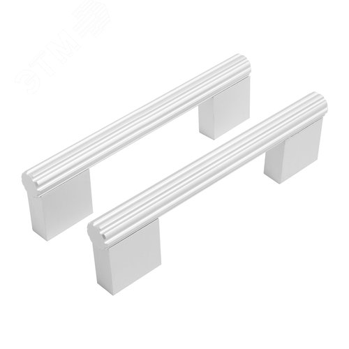 Ручка-скоба мебельная StahlBuro AP2313-96 2шт., W матовый белый хром - фото 1