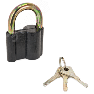 Изображение товара Замок навесной с дисковым механизмом секрета, СТАНДАРТ AL-760 черный (шт)