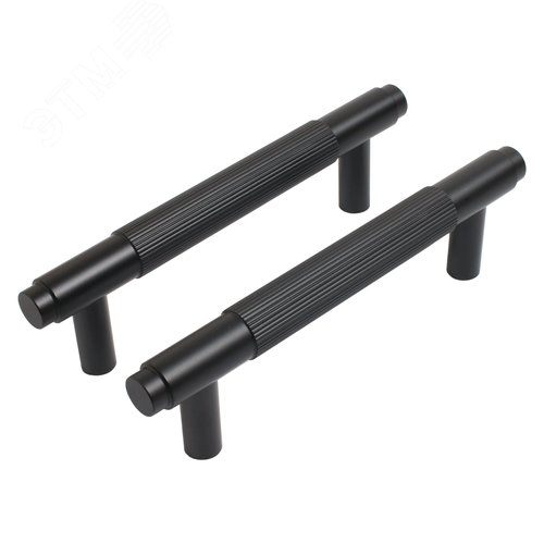 Ручка-скоба мебельная StahlBuro AP2309-96 2шт., BL черный матовый - фото 1