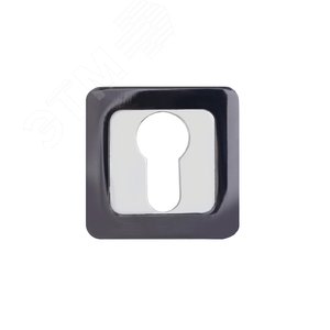 Изображение товара Накладка декоративная (комплект) под цилиндровый механизм замка, АЛЛЮР АРТ ET-S1 BT/CP (42142) черный титан (шт)