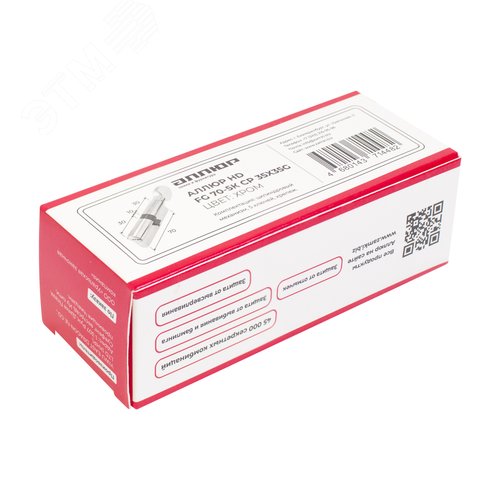 Цилиндровый механизм АЛЛЮР HD FG 70-5К CP (35x35G) хром - фото 4