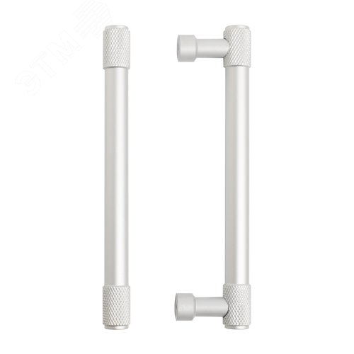 Ручка-скоба мебельная StahlBuro AP2307-128 2шт., W матовый белый хром - фото 5