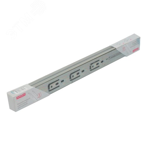 "Направляющие шариковые с доводчиком StahlBuro 35-400 /16""/ хром" - фото 2