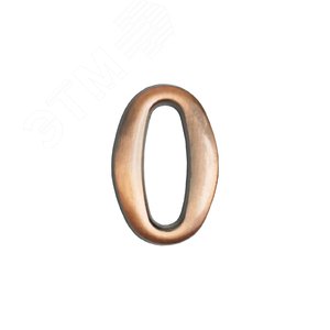 Изображение товара Цифра дверная АЛЛЮР 0 на клеевой основе медь (шт)