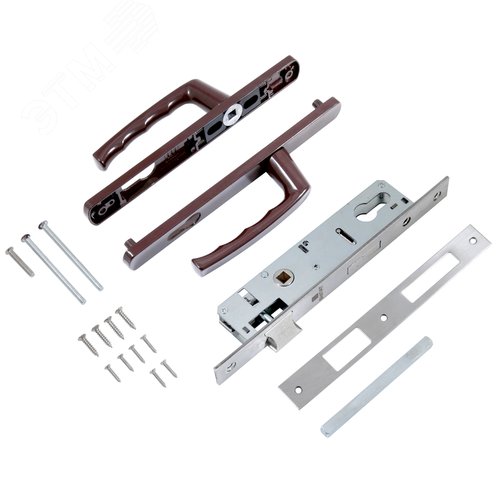 Замок для КАЛИТКИ врезной БУЛАТ ЗВ4-1.25.01.8017 коричневый - фото 2