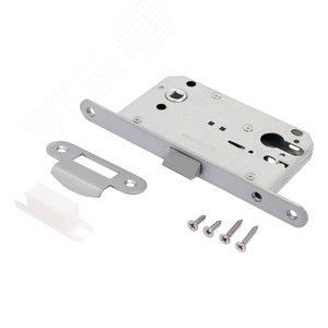 Изображение товара Защёлка АЛЛЮР АРТ 5300-P SC мат.хром без ц/м Замок врезной (шт)