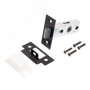 Изображение товара Защёлка АЛЛЮР АРТ L45-8-P BL матовый черный пластик торц.планка 25мм б/ручек (шт)