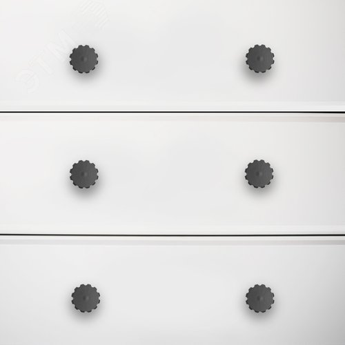 Ручка-кнопка мебельная StahlBuro AP2315 2шт., BL матовый черный - фото 6