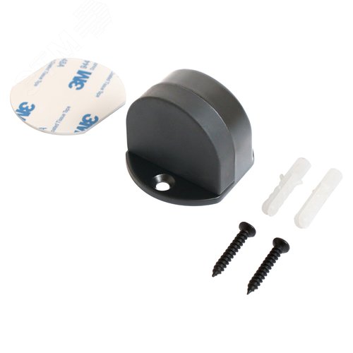 Ограничитель  СТАНДАРТ 611+3М BL матовый черный - фото 2