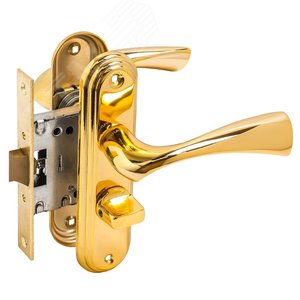 Изображение товара Защелка БУЛАТ ЗЩ1-Д03.05 (П) НОМОС золото ПРАВАЯ ВНУТР/ЛЕВАЯ НАРУЖНЯЯ с фиксацией (шт)