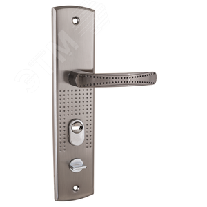 Изображение товара Ручка правая на планке под цилиндровый механизм (комплект), АЛЛЮР РН-А222-R никель матовый (шт)