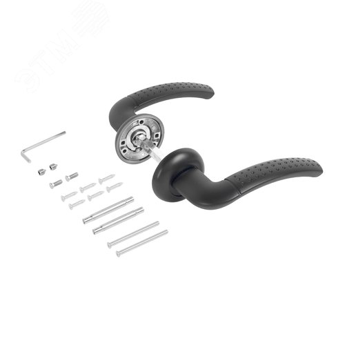 Комплект ручек СТАНДАРТ P26 BL матовый черный - фото 2