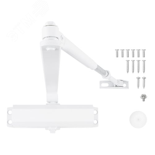 Доводчик дверной АЛЛЮР COMFORT ДД 188/3-5 A-W (до 130 кг) белый - фото 3