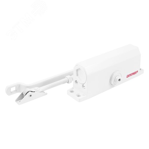 Доводчик дверной АЛЛЮР COMFORT ДД 188/3-5 A-W (до 130 кг) белый - фото 1