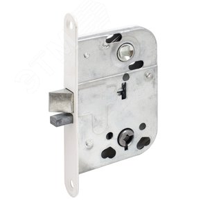 Изображение товара Защёлка АЛЛЮР 2014 WW белый для финских дверей с фиксатором б/о (шт)