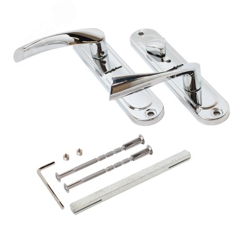 Комплект ручек АЛЛЮР 03S CP L лев - фото 2