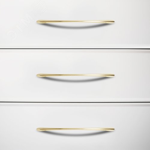 Ручка-скоба мебельная StahlBuro A204-128 2шт., SB матовое золото - фото 4