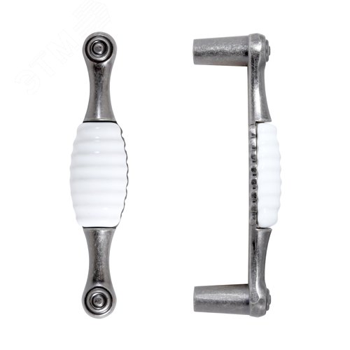 Ручка-скоба мебельная StahlBuro C2496-96 2шт., AS состаренное серебро - фото 2