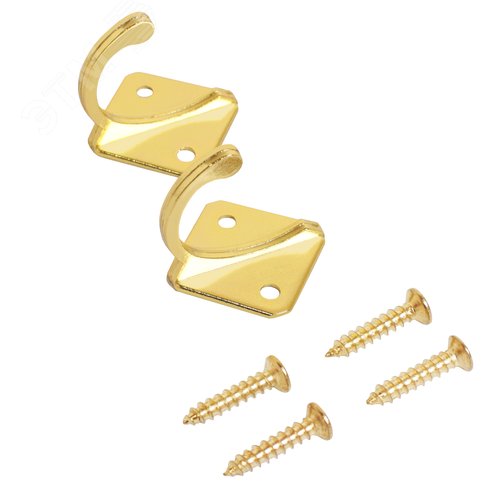 Крючок-вешалка  СТАНДАРТ 1011 GP золото - фото 2