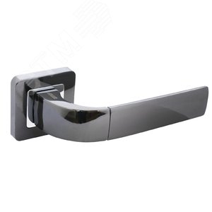 Изображение товара Ручка на квадратной накладке (комплект). АЛЛЮР АРТДЕНИО BT (22140) черный титан (шт)