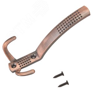 Изображение товара Крючок-вешалка трёхрожковый, СТАНДАРТ 212 A AC старая медь (шт)