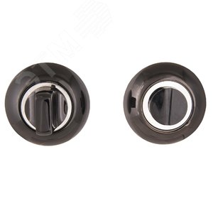 Изображение товара Завертка-фиксатор сантехническая для защелок, замков, задвижек к ручкам АЛЛЮР АРТ BK-R1 BN (31102) черный никель (шт)