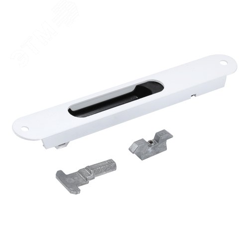 Защелка балконная  БУЛАТ ЗЩБ-02Б.9016 белый - фото 4