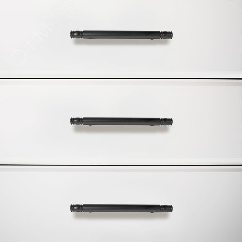 Ручка-скоба мебельная StahlBuro AP2311-96 2шт., BL матовый черный - фото 3