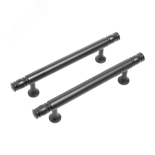 Ручка-скоба мебельная StahlBuro AP2311-96 2шт., BL матовый черный - фото 1