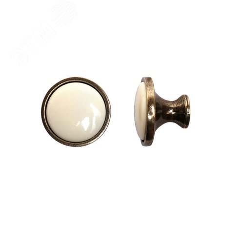 Ручка-кнопка мебельная StahlBuro C2501 2шт., AB старая бронза - фото 2