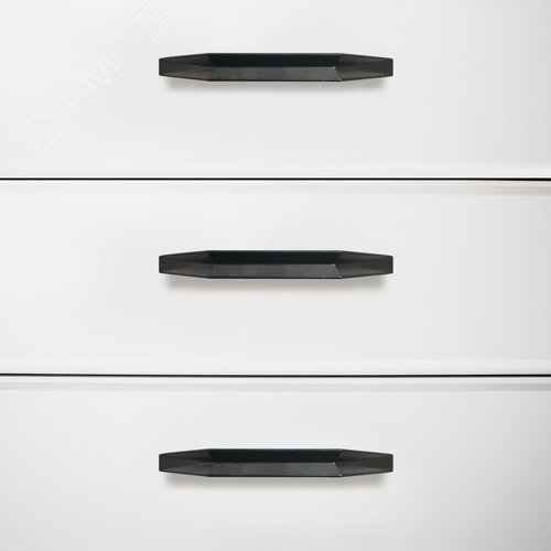 Ручка-скоба мебельная StahlBuro A109-96 2шт., BL матовый черный - фото 3