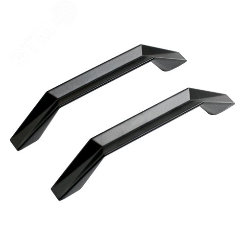 Ручка-скоба мебельная StahlBuro A109-96 2шт., BL матовый черный - фото 1