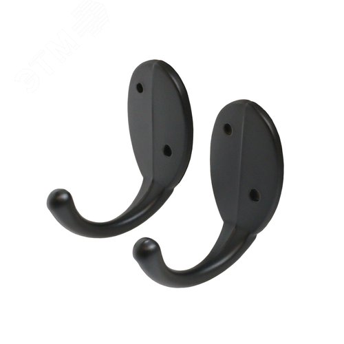 Изображение товара Крючок-вешалка СТАНДАРТ 1089 BL матовый черный (шт)