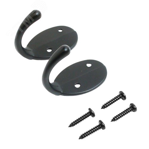 Крючок-вешалка  СТАНДАРТ 1089 BL матовый черный - фото 2