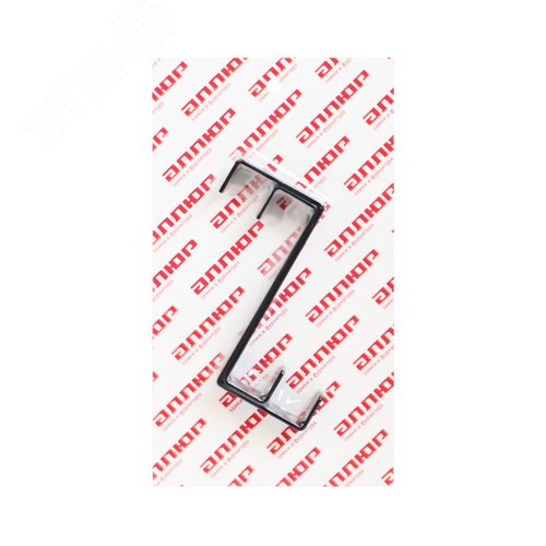 Крючок на дверь АЛЛЮР КДН-2 (20х40) черный - фото 2