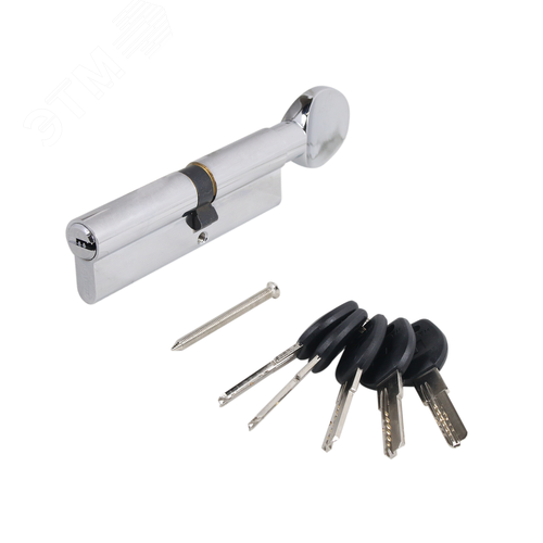 Изображение товара Цилиндровый механизм АЛЛЮР HD FG 100-5К CP (55x45G) хром (шт)